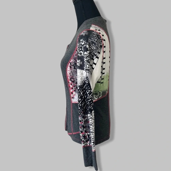 Taifun Grey Jersey Fabric Full Zip Long Sleeve - Picture 3 of 14